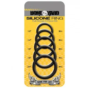 Boneyard Silicone Cock Rings 5 Pieces