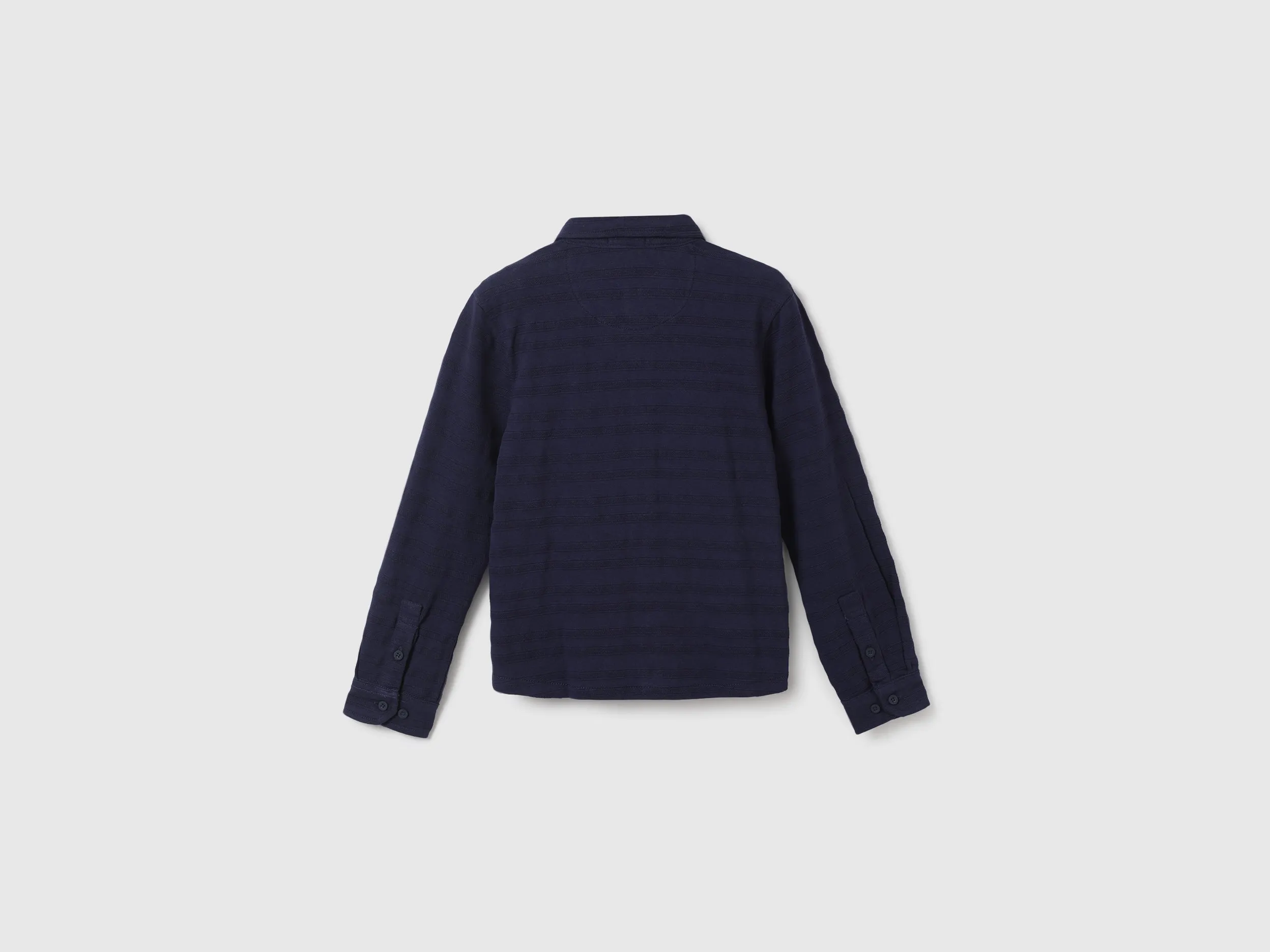 Boys Stripe Spread Collar Shirt