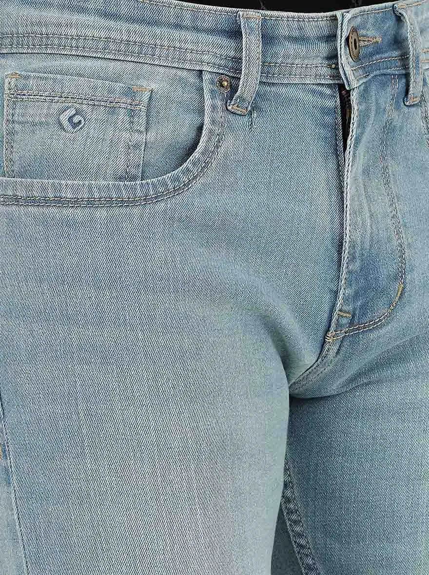 Brittany Blue Washed Straight Fit Jeans | Greenfibre