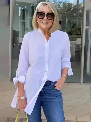 Brudnicky® | Chic Long-Sleeved Button Down Blouse For Women