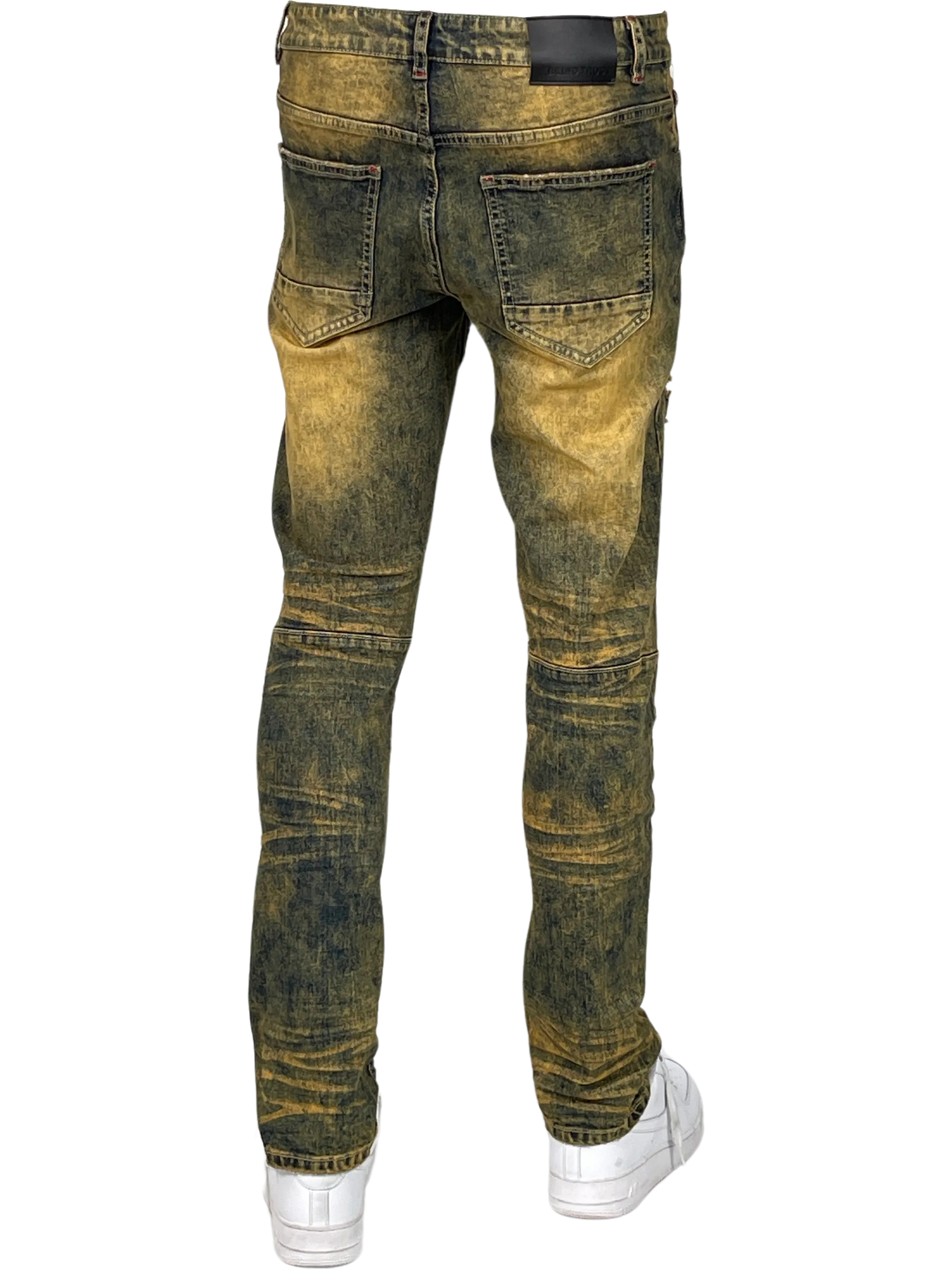 BT-BTP24950X-B&T Distressed Slim Fit Jeans