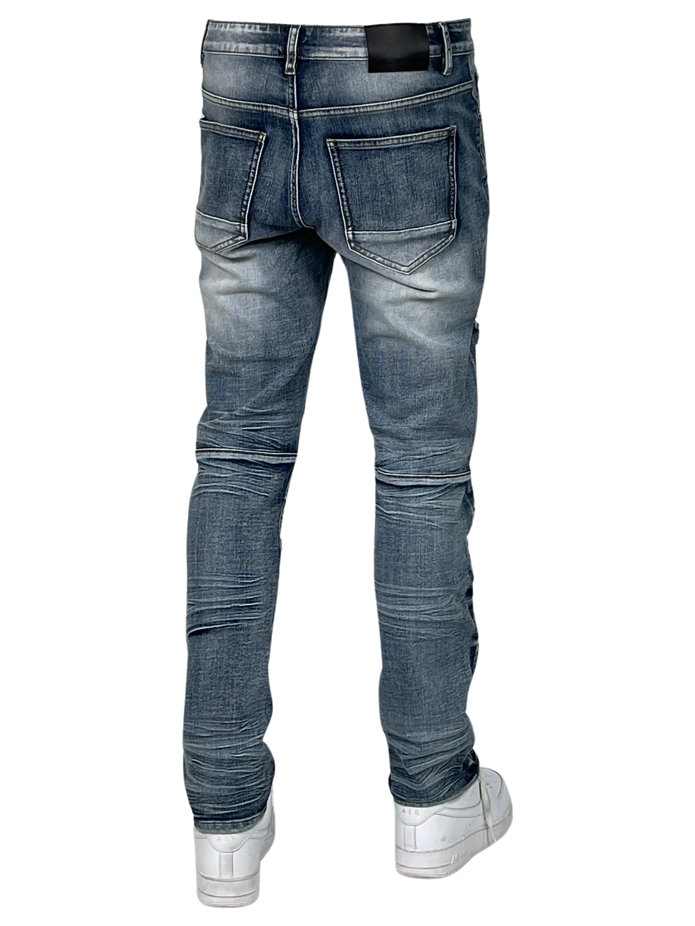 BT-BTP24950X-B&T Distressed Slim Fit Jeans