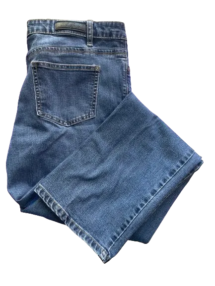 Buffalo Boulevard Mid Rise Straight Leg Stretch Jeans