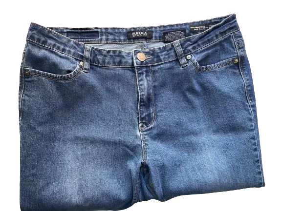 Buffalo Boulevard Mid Rise Straight Leg Stretch Jeans