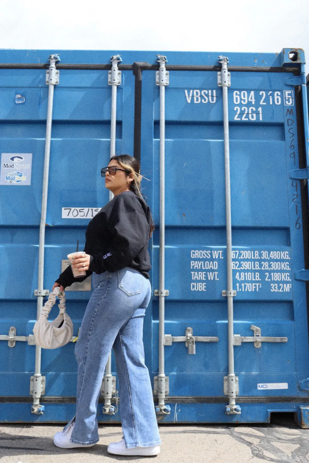 by my side wide leg jeans