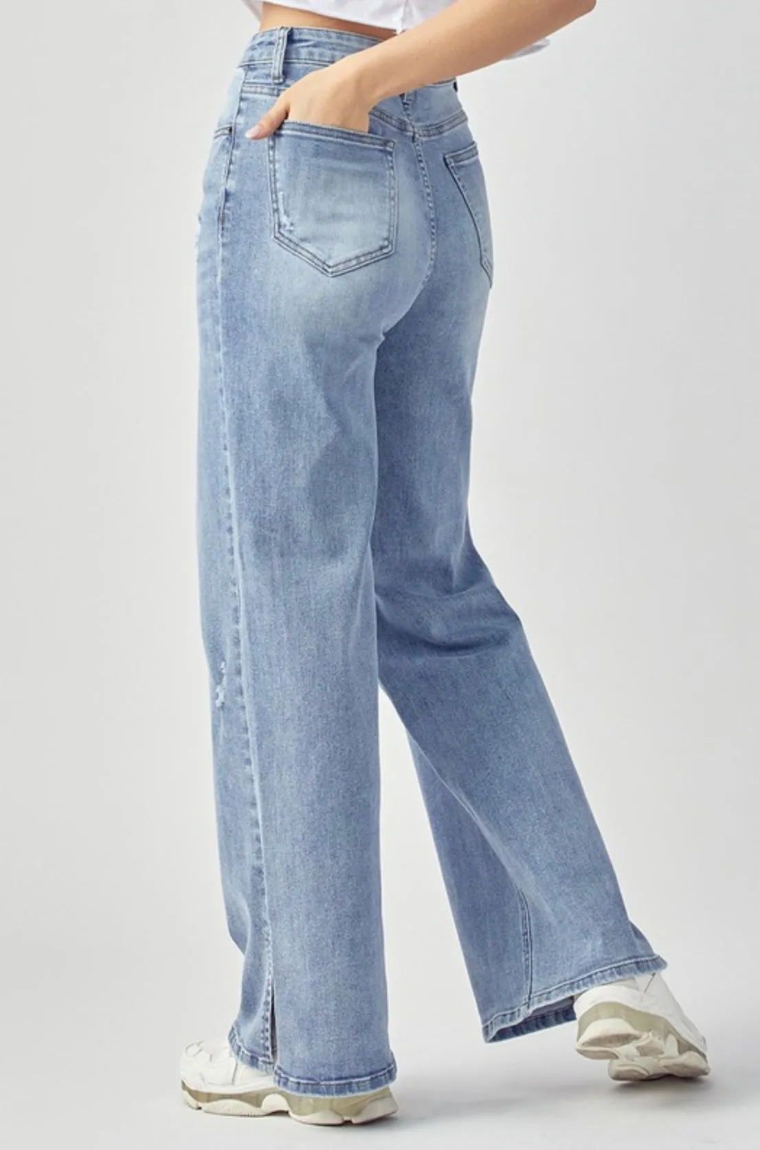 by my side wide leg jeans