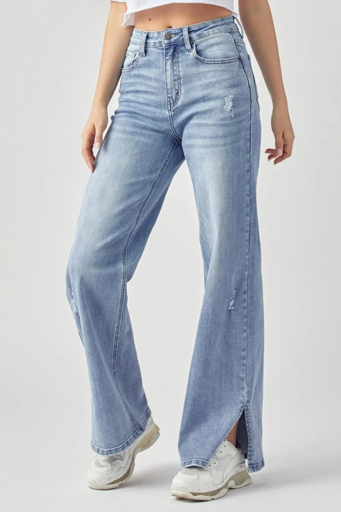 by my side wide leg jeans