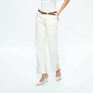 BYT5231 Michelle MR Straight Cuff Jean - Cream