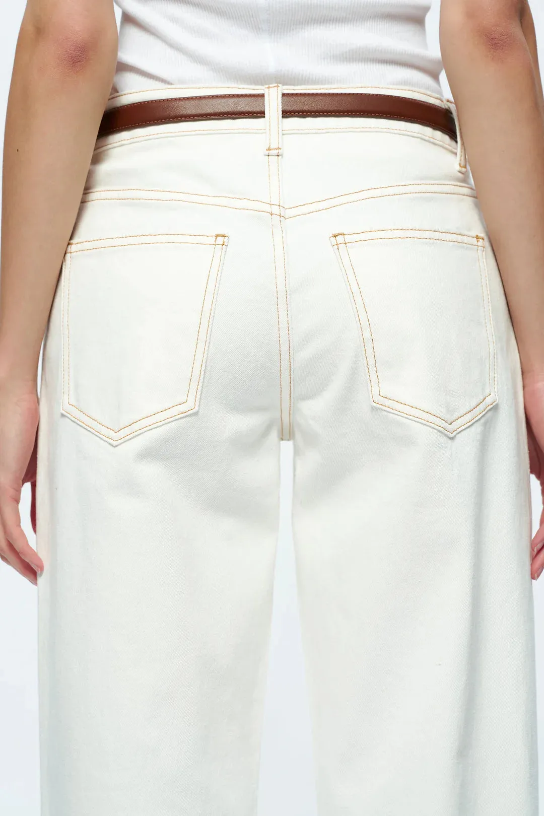 BYT5231 Michelle MR Straight Cuff Jean - Cream