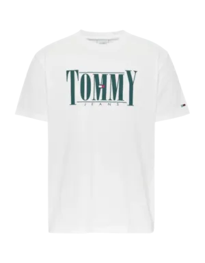Camiseta de algodón orgánico con logo serif