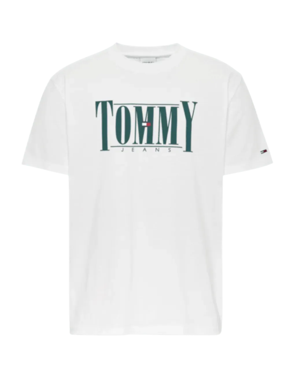 Camiseta de algodón orgánico con logo serif