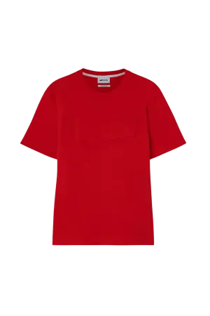 Camiseta GAS Jeans Luc Logo Branding Poppy Red