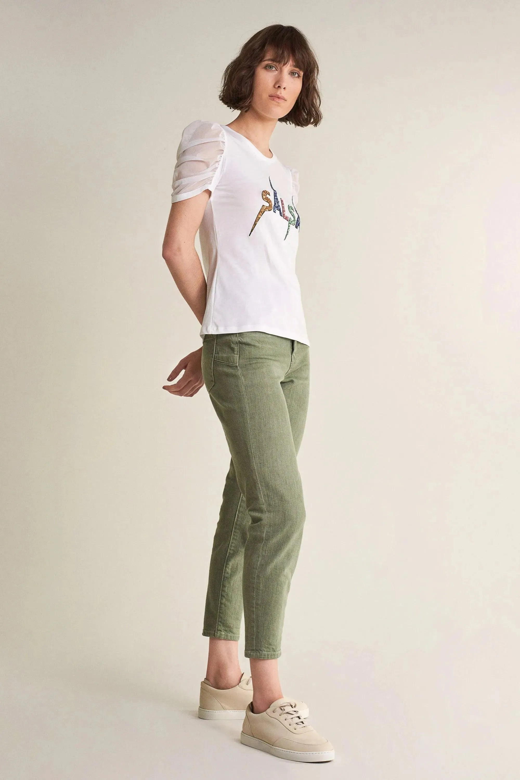 Camiseta Logo Salsa con Brillos