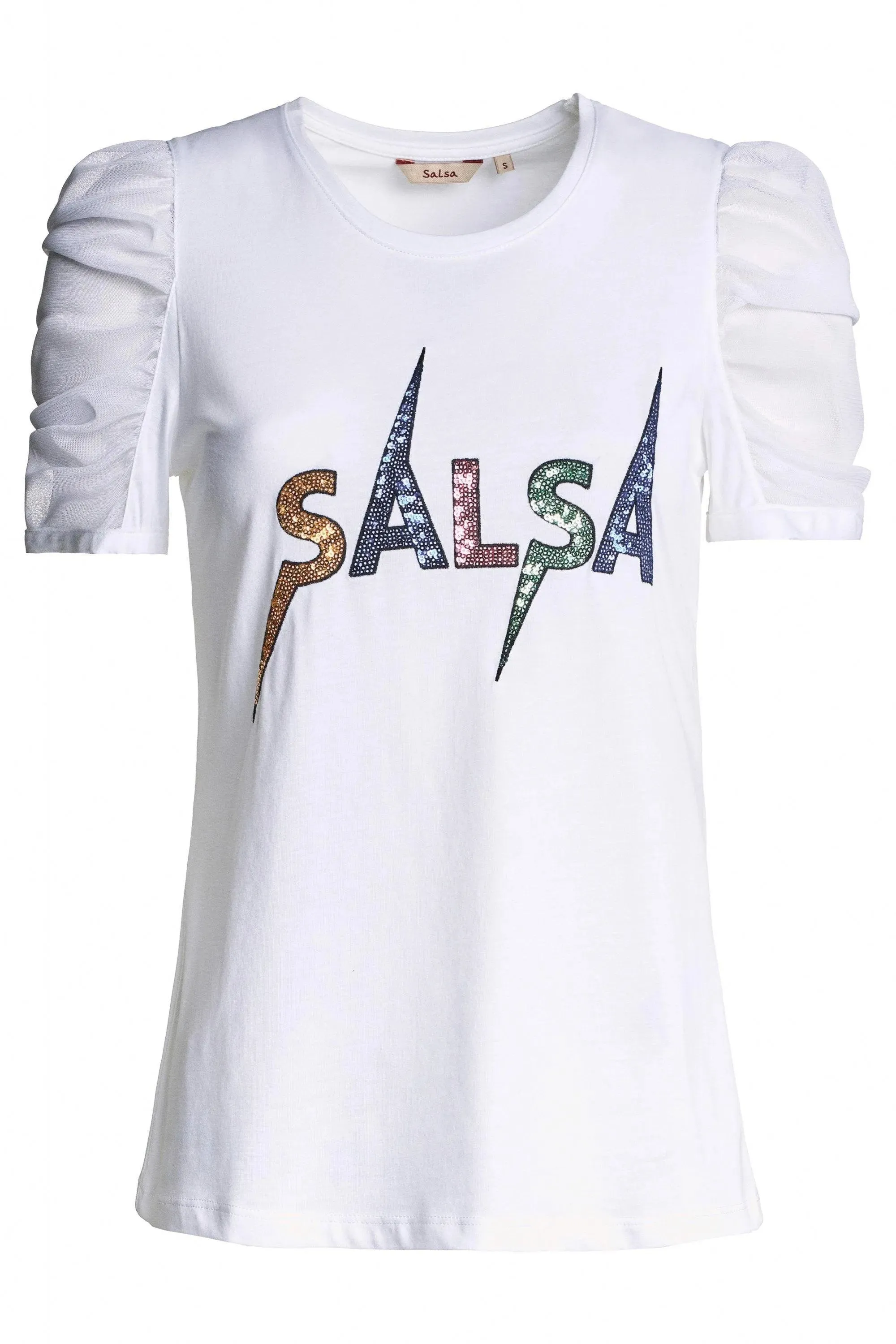 Camiseta Logo Salsa con Brillos