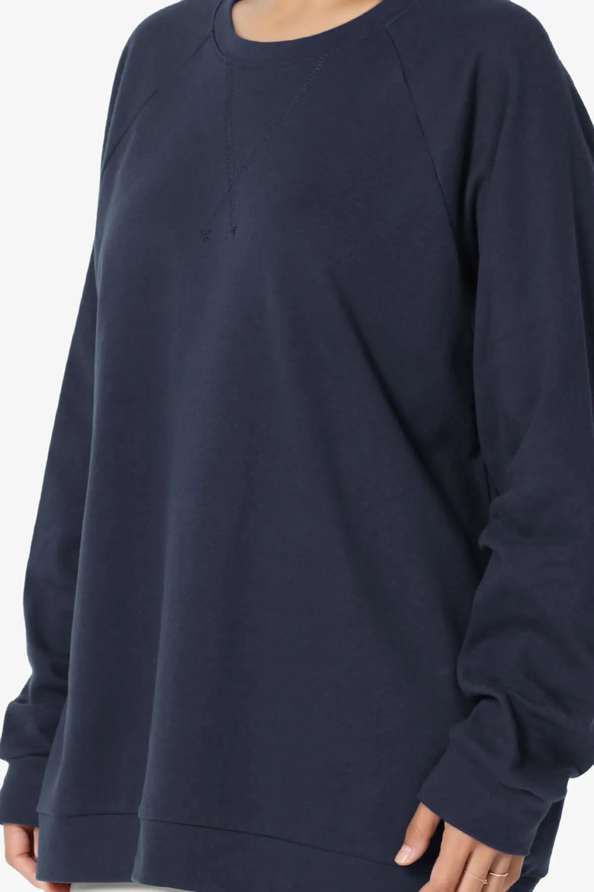 Carlene Cotton Raglan Sleeve Pullover Top MORE COLORS