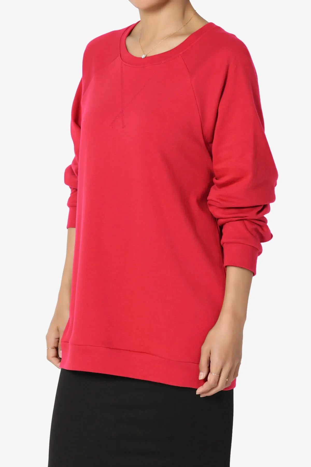 Carlene Cotton Raglan Sleeve Pullover Top MORE COLORS