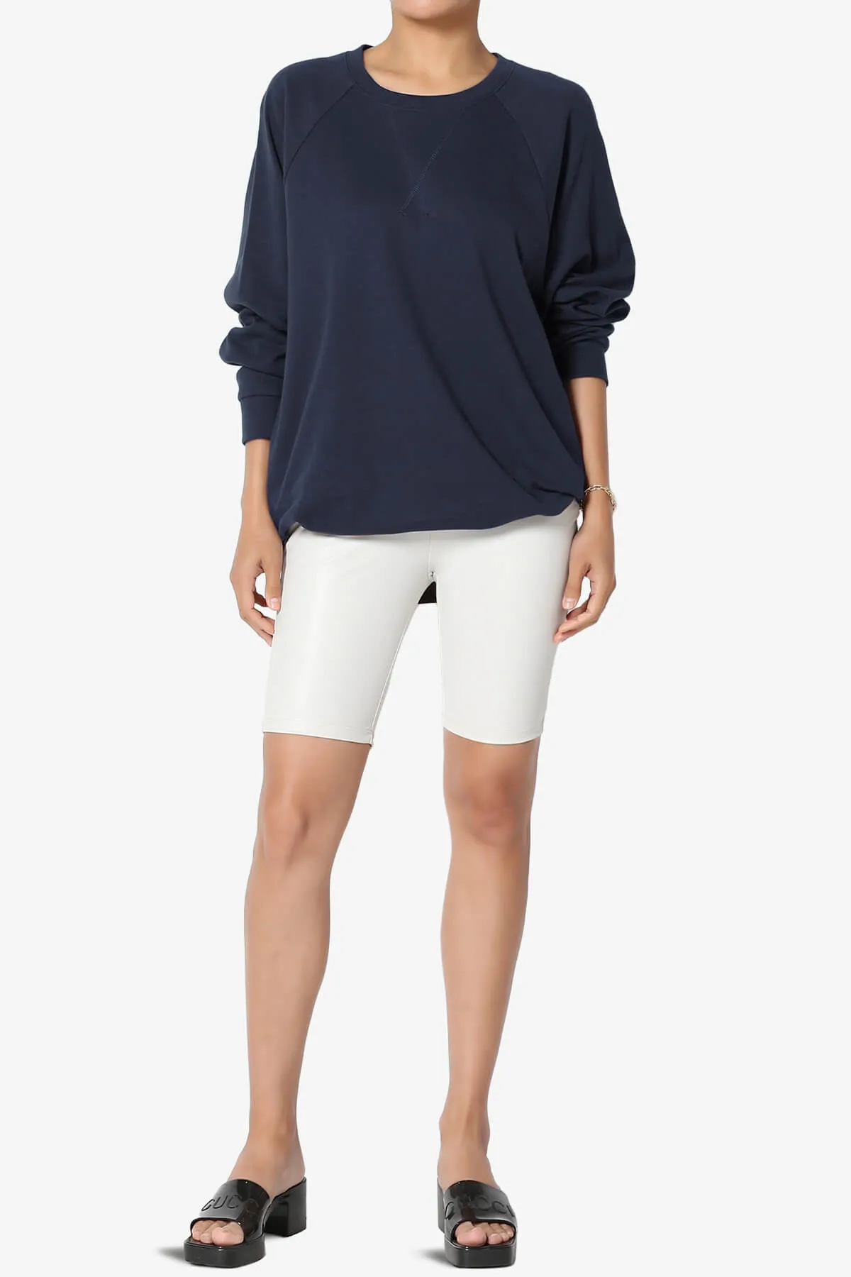 Carlene Cotton Raglan Sleeve Pullover Top MORE COLORS