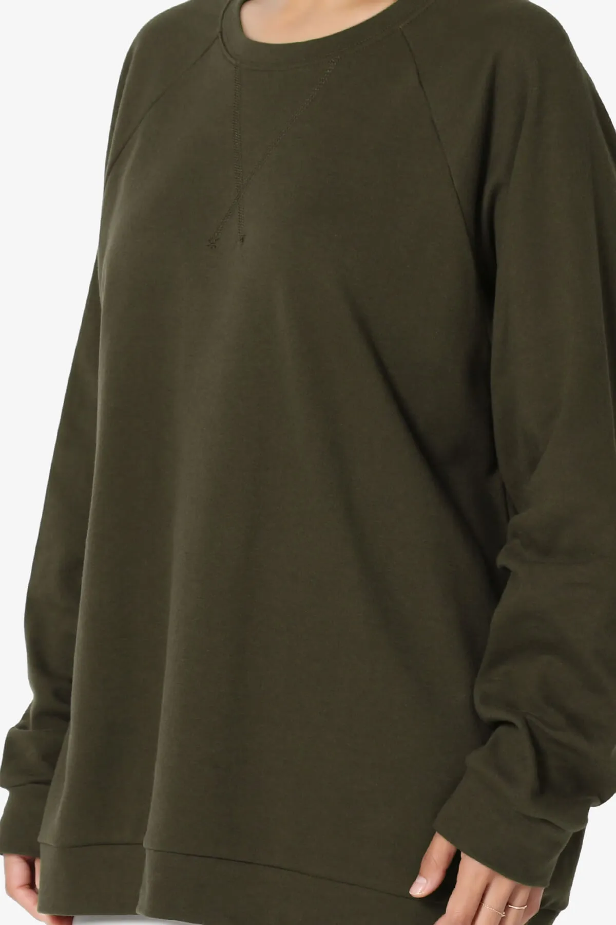 Carlene Cotton Raglan Sleeve Pullover Top MORE COLORS
