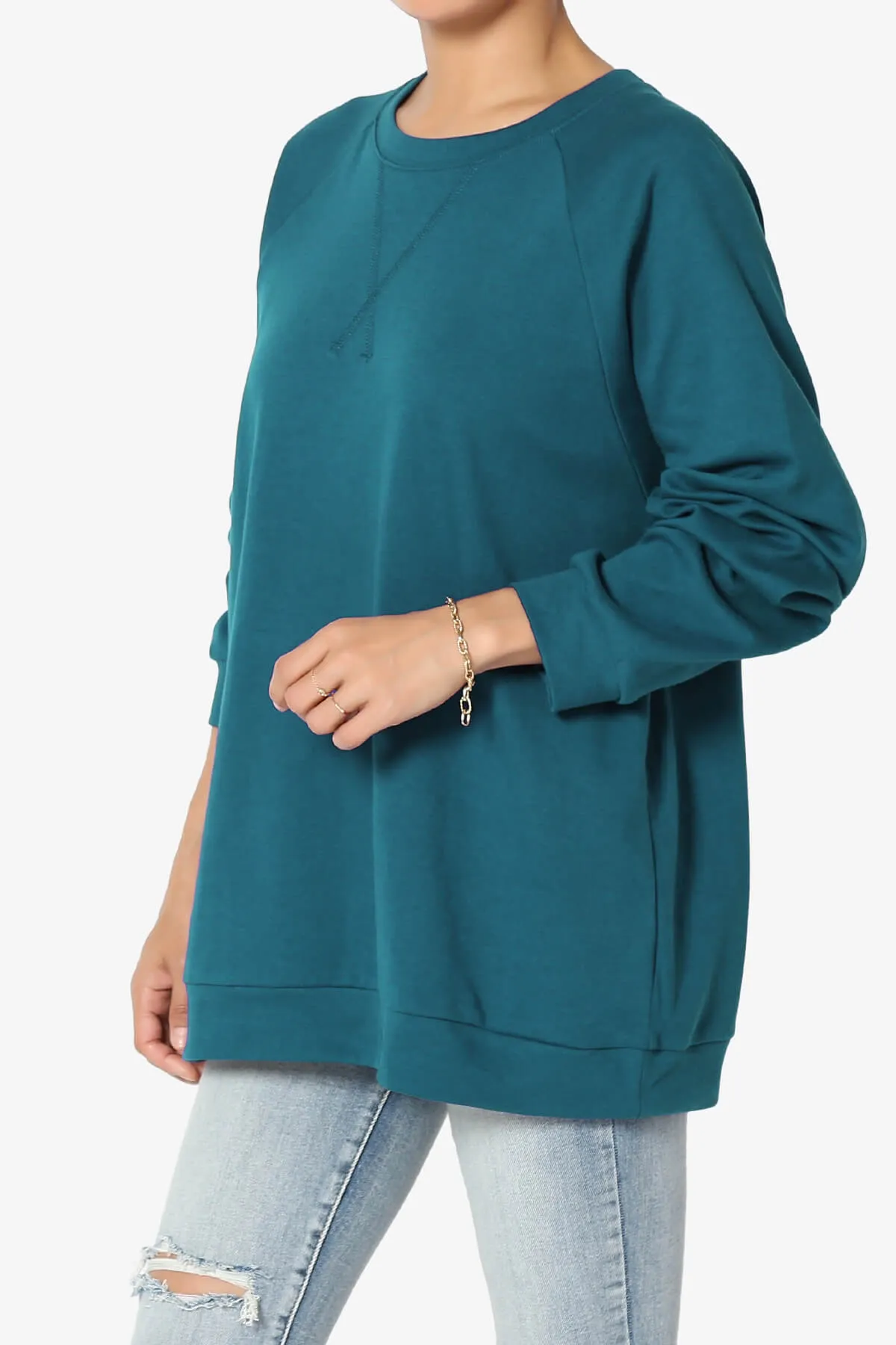 Carlene Cotton Raglan Sleeve Pullover Top MORE COLORS