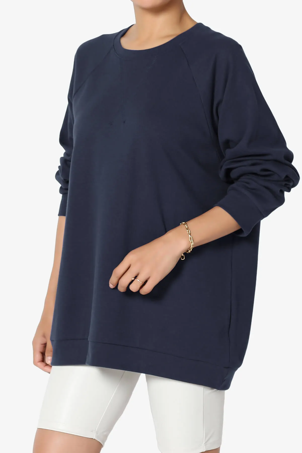 Carlene Cotton Raglan Sleeve Pullover Top MORE COLORS