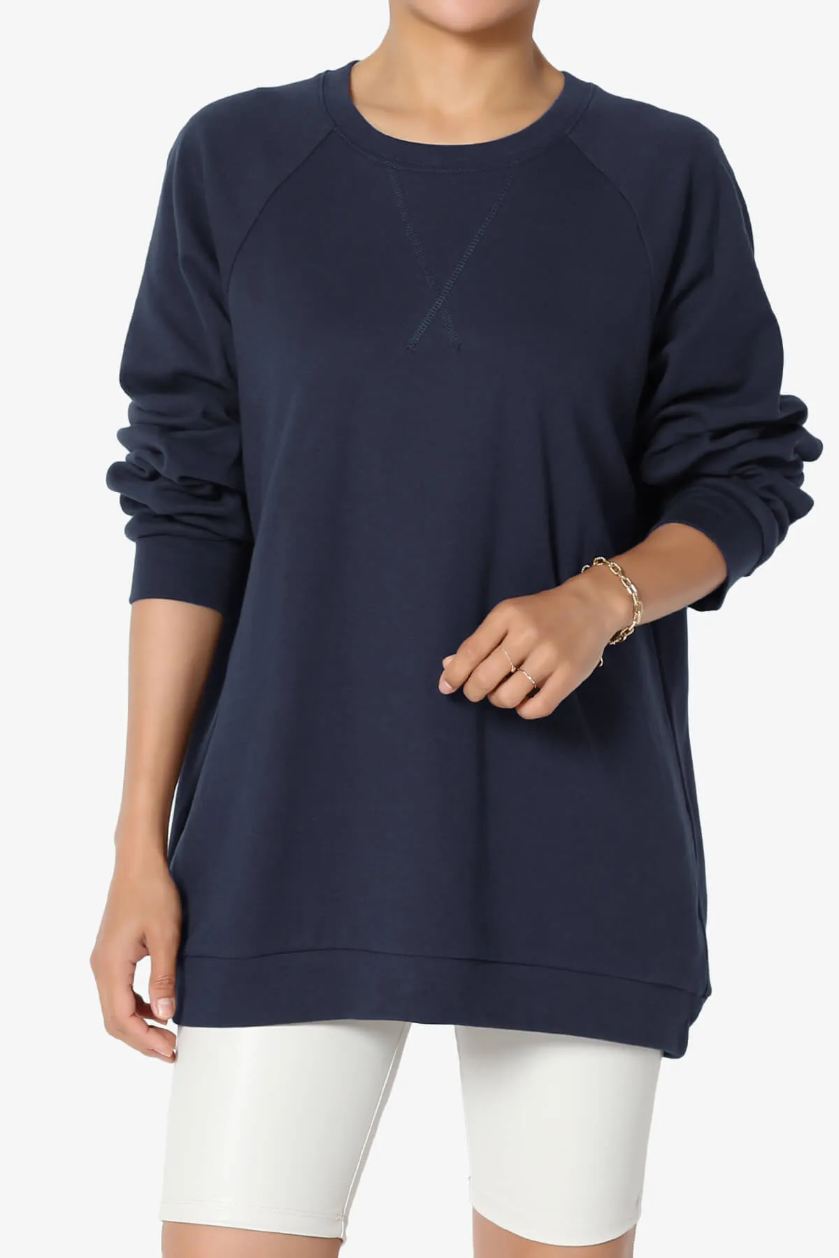 Carlene Cotton Raglan Sleeve Pullover Top MORE COLORS