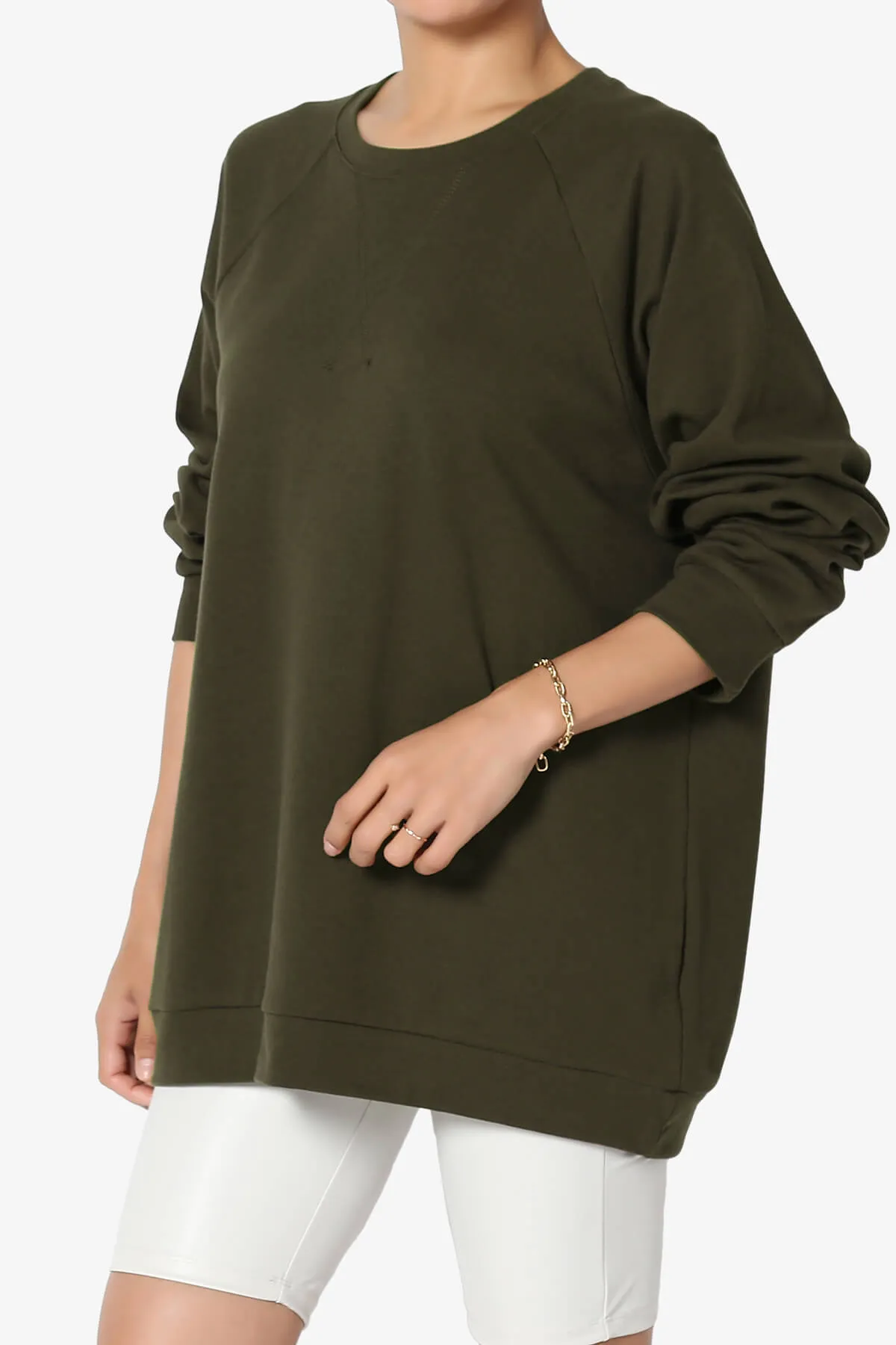 Carlene Cotton Raglan Sleeve Pullover Top MORE COLORS