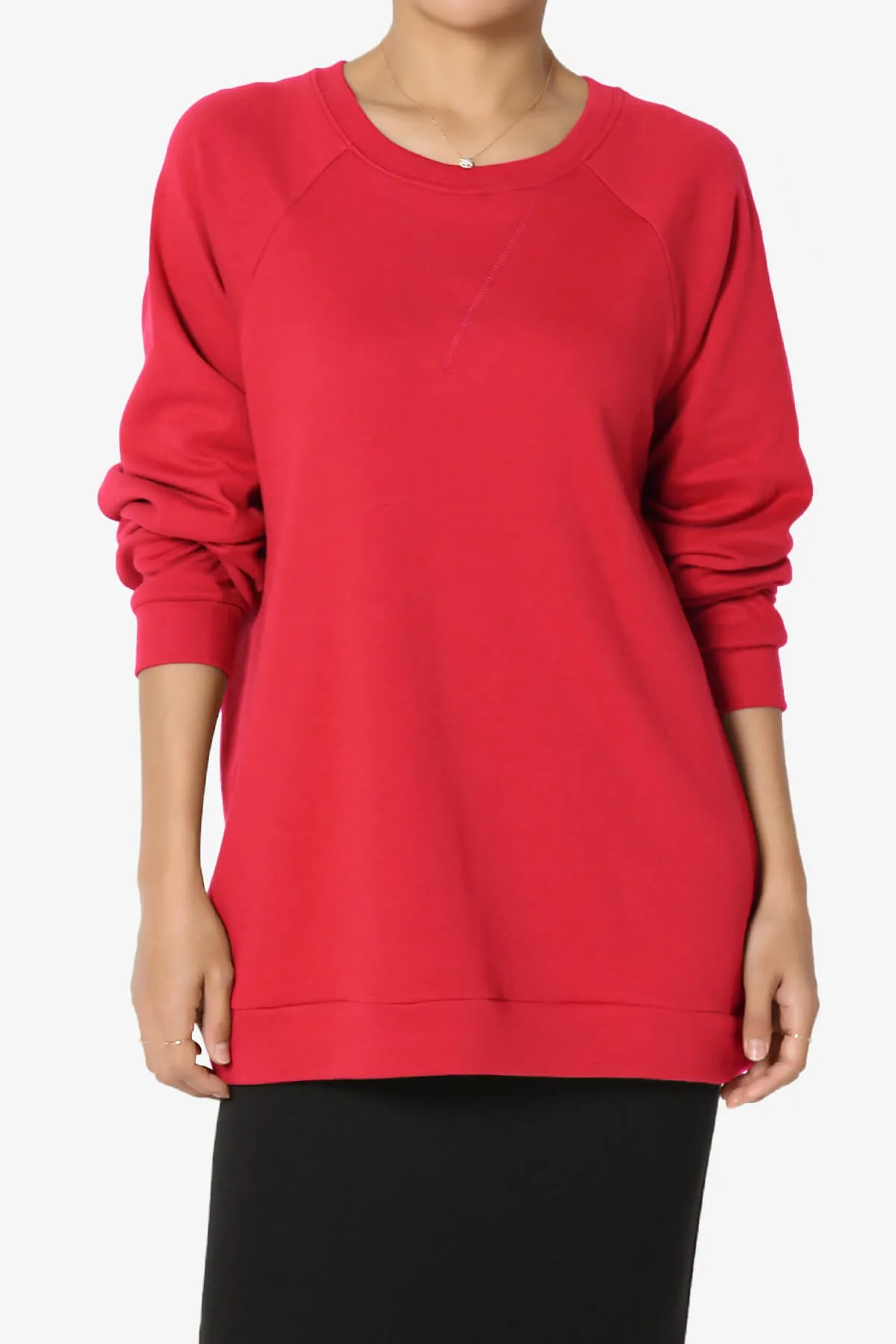 Carlene Cotton Raglan Sleeve Pullover Top MORE COLORS