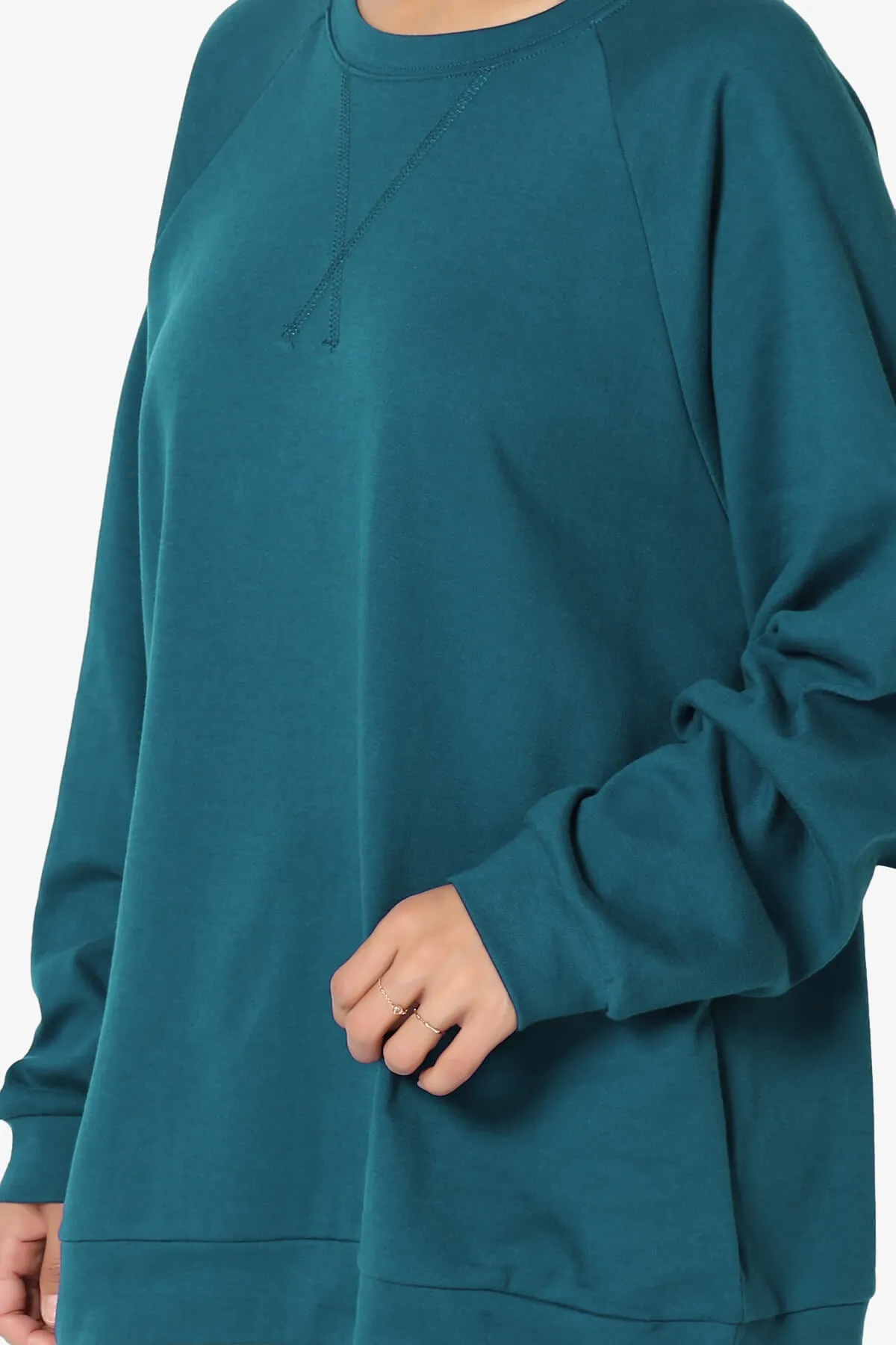 Carlene Cotton Raglan Sleeve Pullover Top MORE COLORS