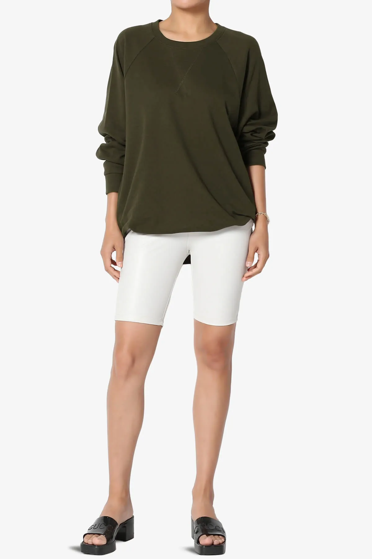 Carlene Cotton Raglan Sleeve Pullover Top MORE COLORS