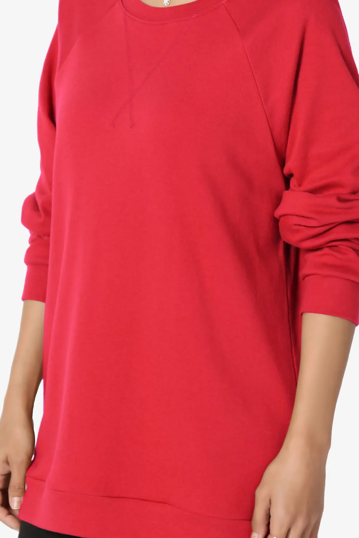 Carlene Cotton Raglan Sleeve Pullover Top MORE COLORS
