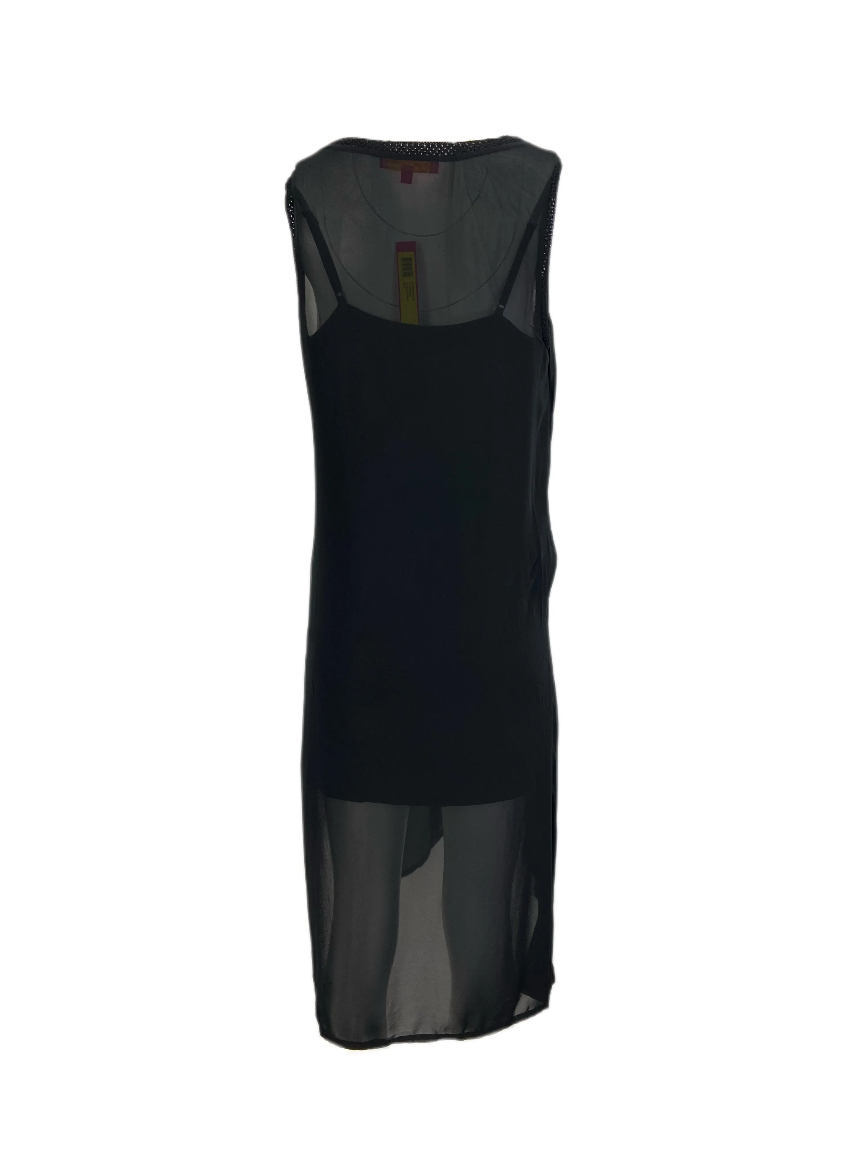 Catherine Malandrino Women's Black Military Chic Sleeveless Cheer Dress Sz S NWT