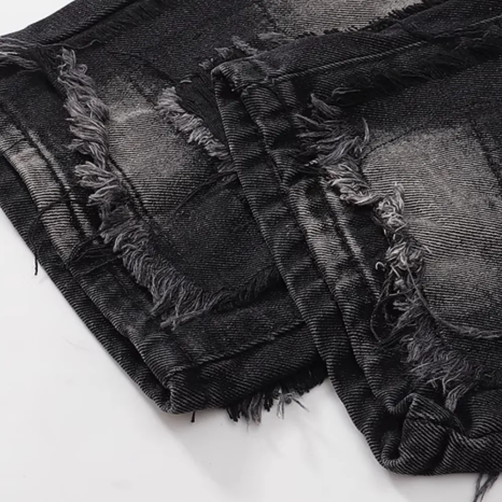 CE | American High Street Gradient Hole Jeans