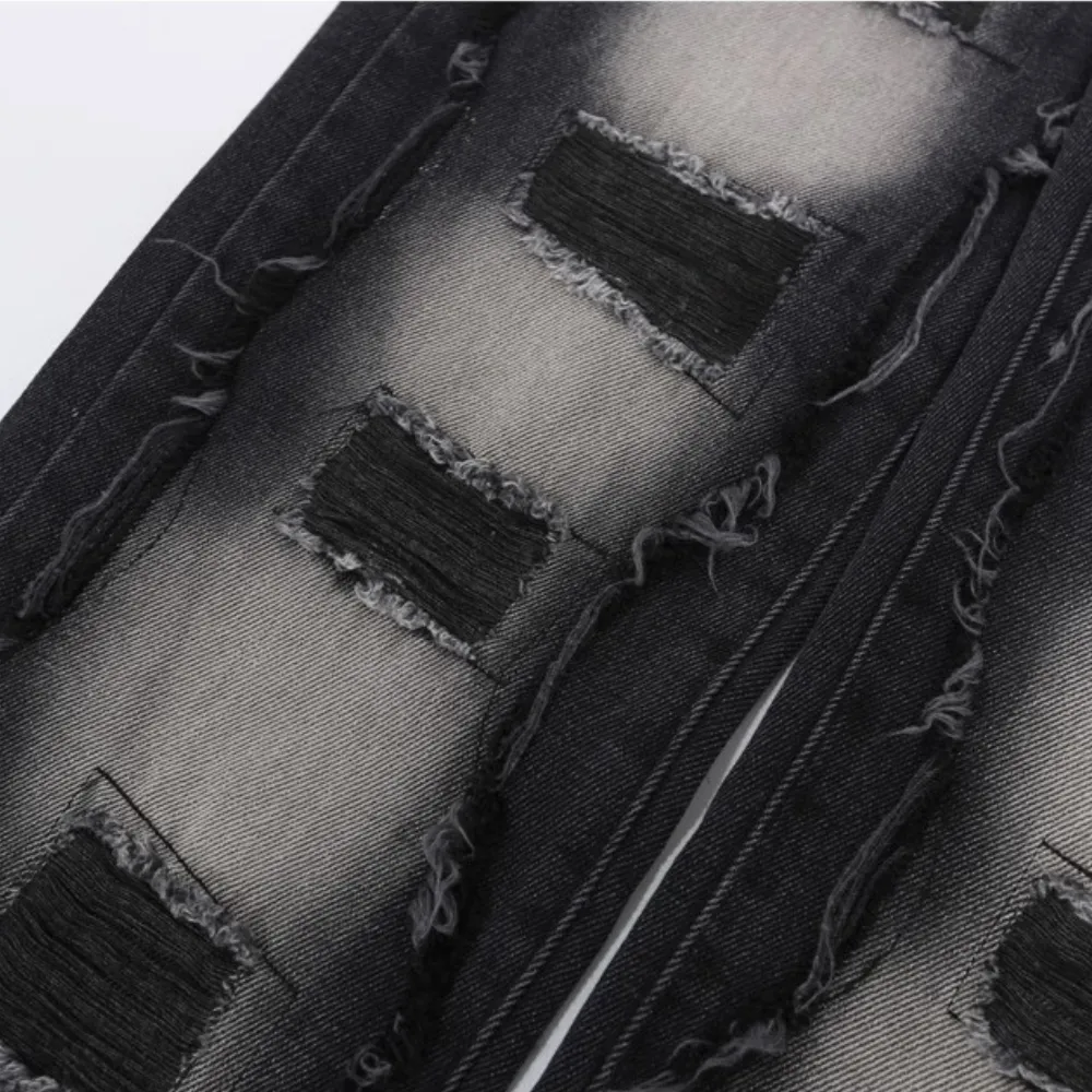 CE | American High Street Gradient Hole Jeans