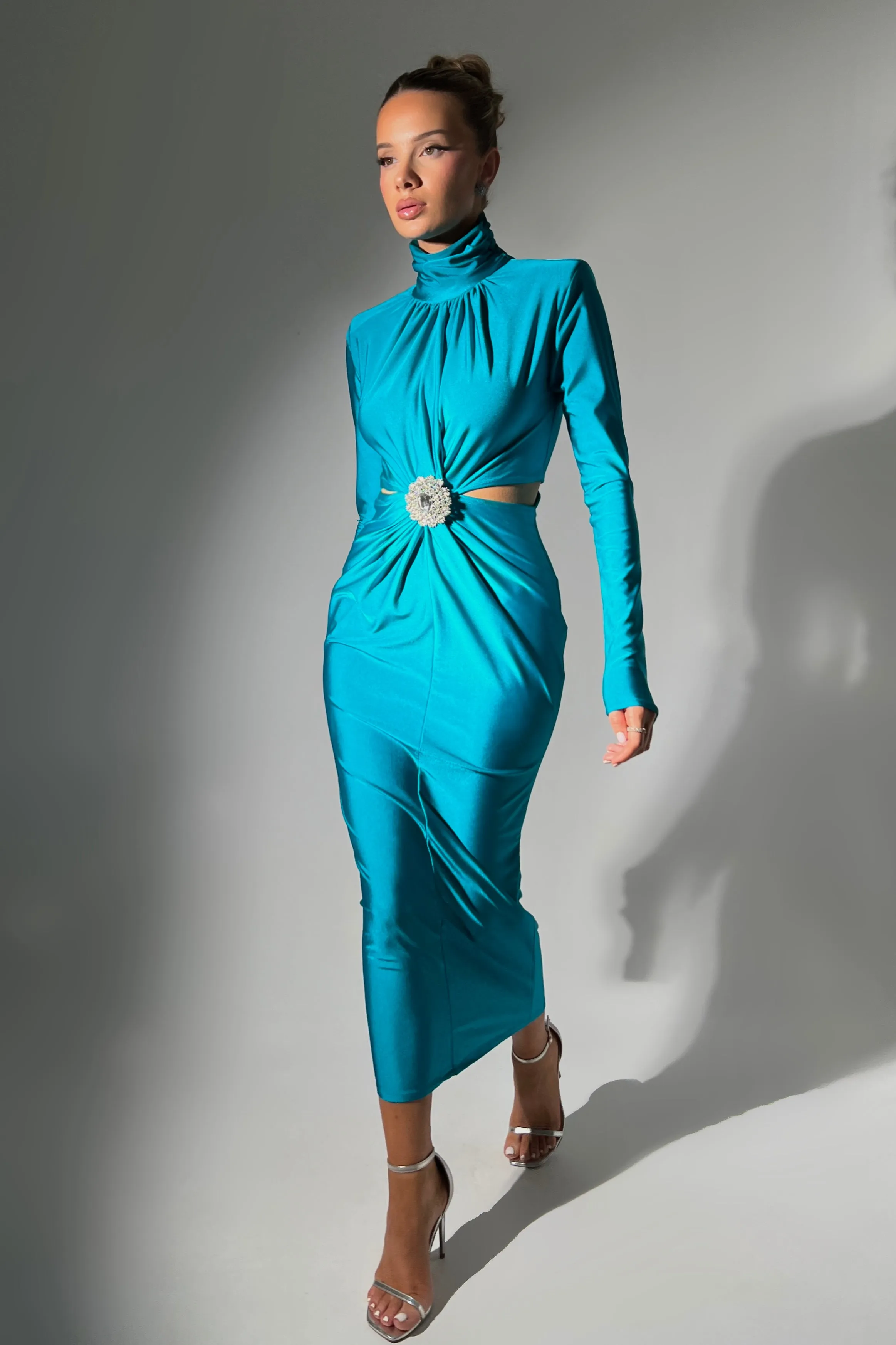 Cecilia Teal Dress