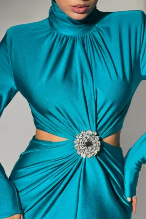 Cecilia Teal Dress