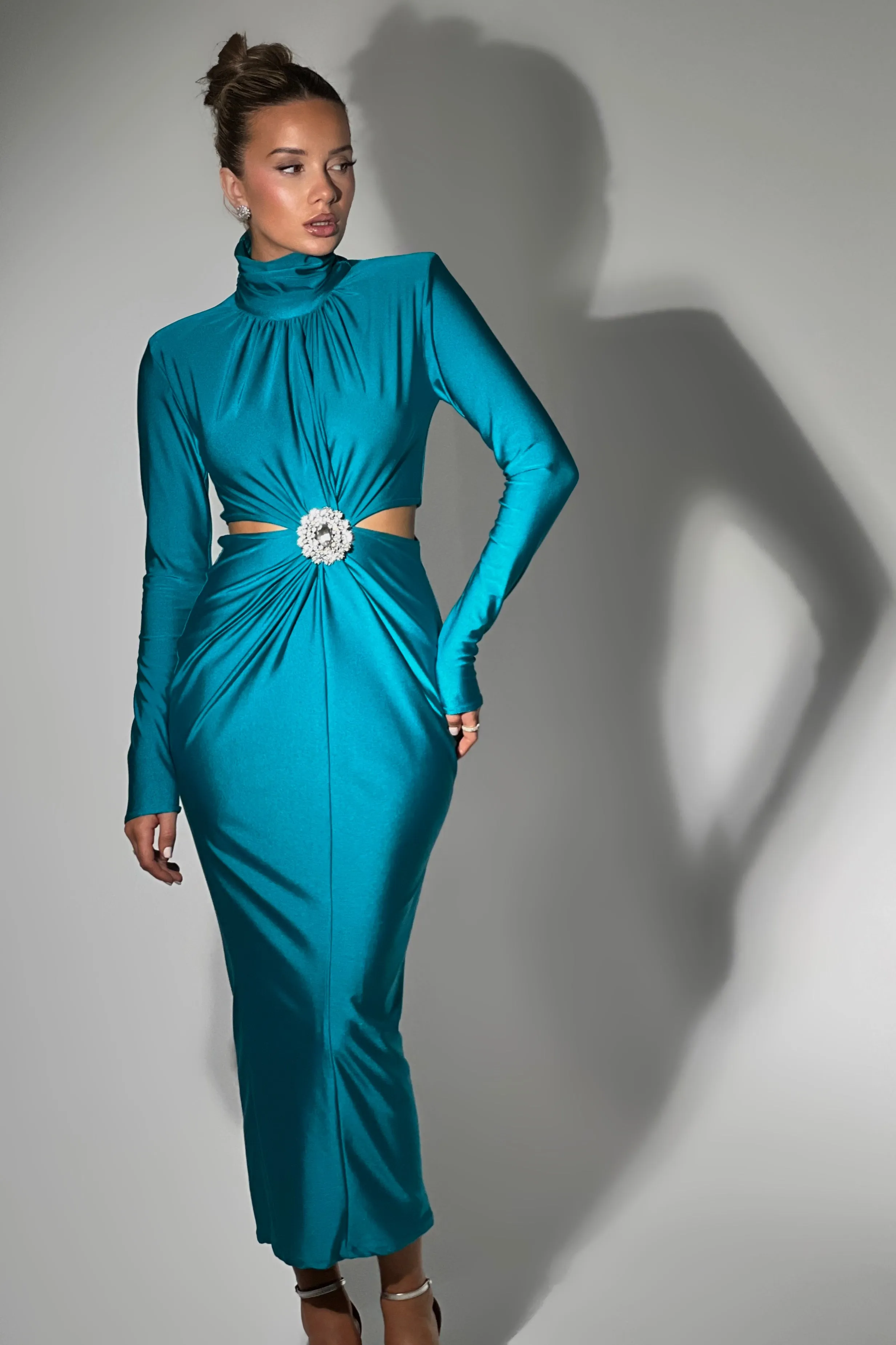 Cecilia Teal Dress