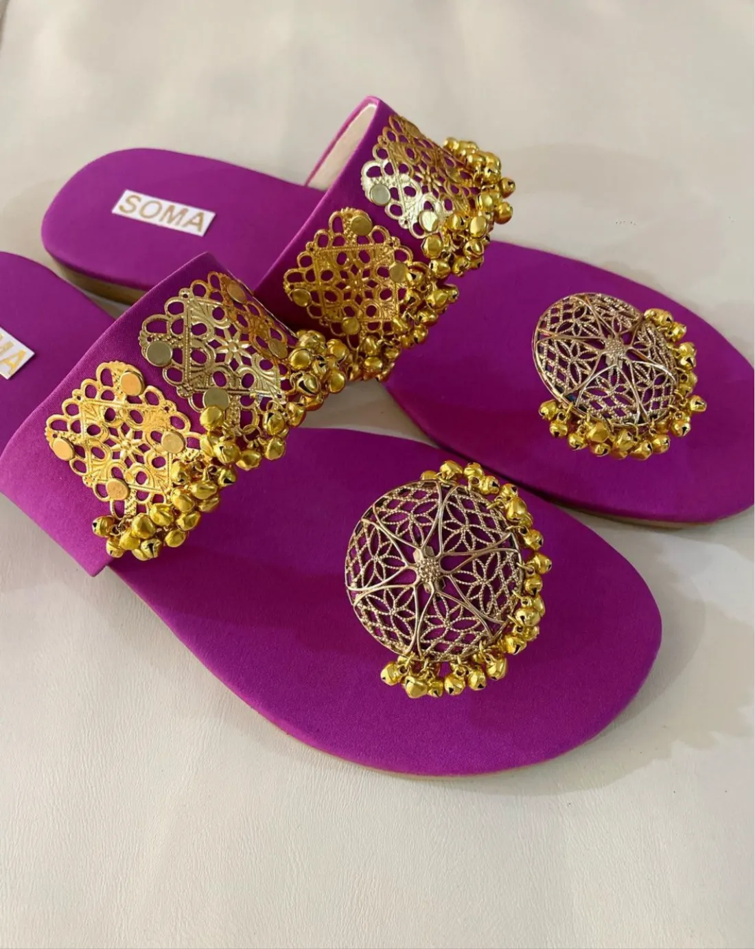 Chandbali Kolapuri (with golden ghungroo)