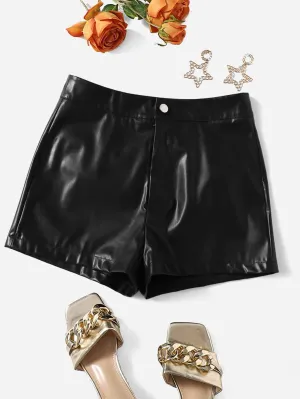 Cherry Vibes: Shorts PU Lune para Mujer en