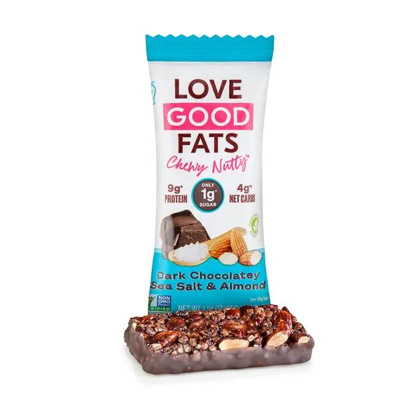 Chewy Nutty Dark Chocolatey Sea Salt & Almond Bar