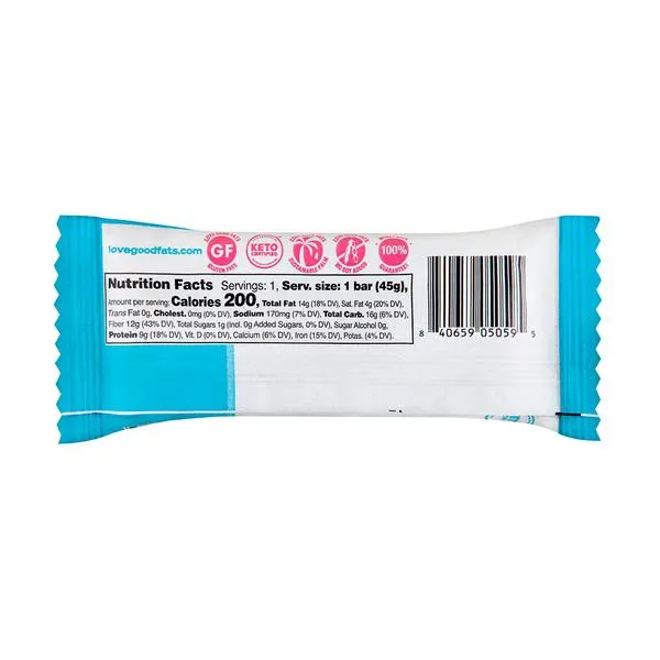 Chewy Nutty Dark Chocolatey Sea Salt & Almond Bar