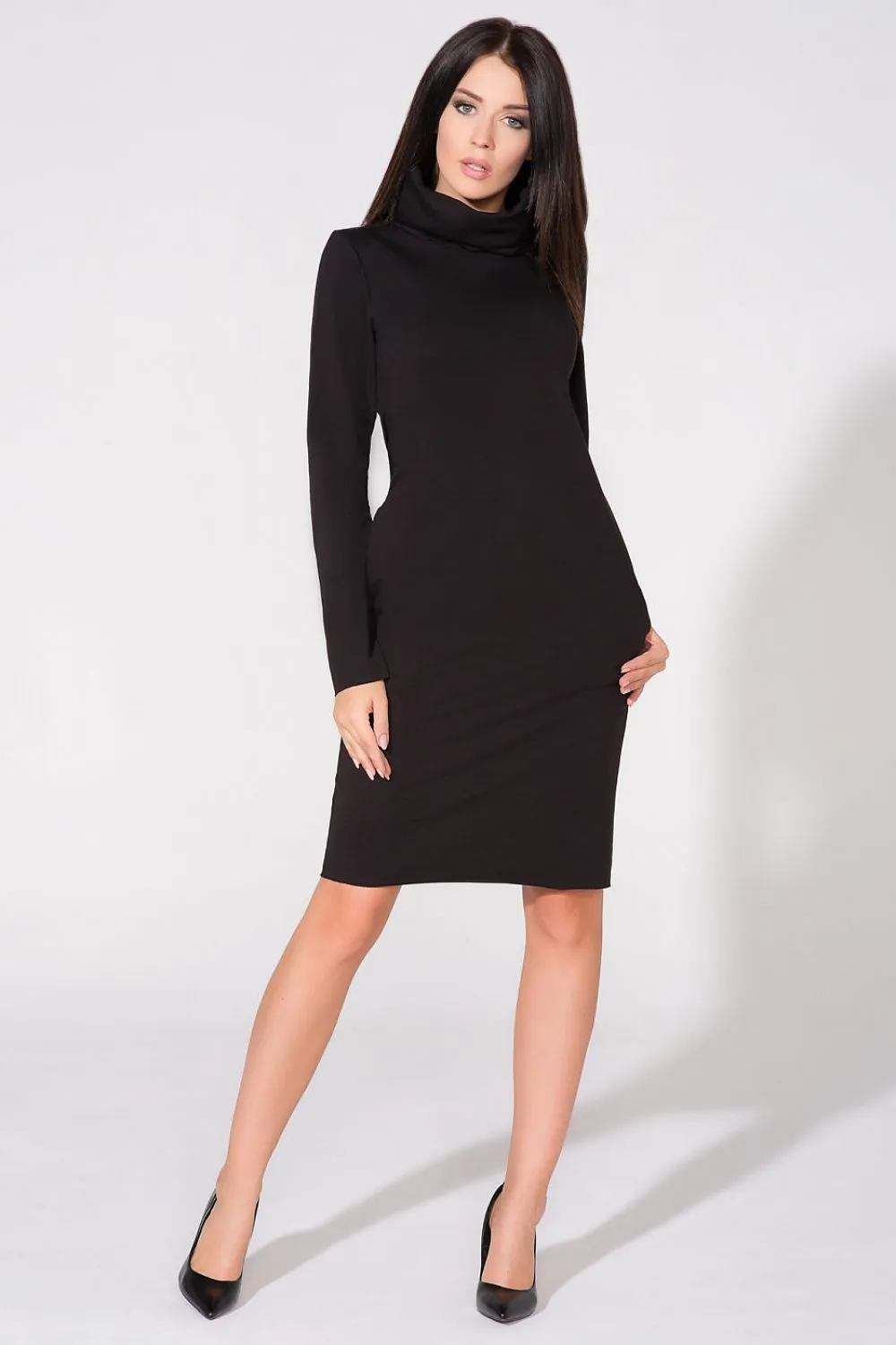 Chic Knit Chimney Dress
