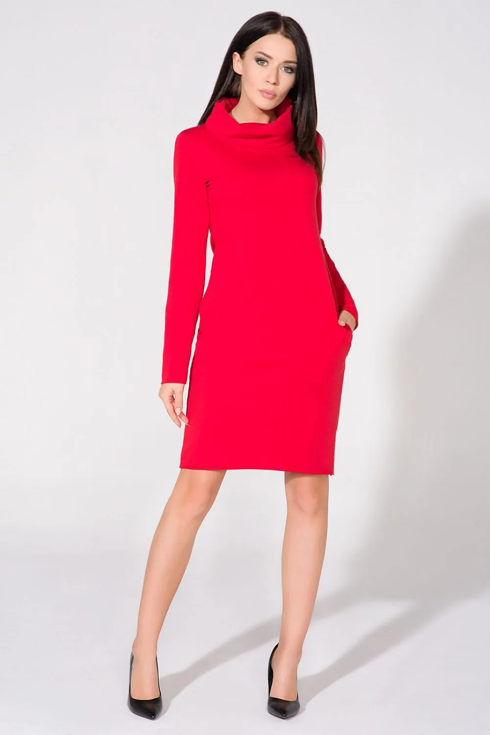 Chic Knit Chimney Dress