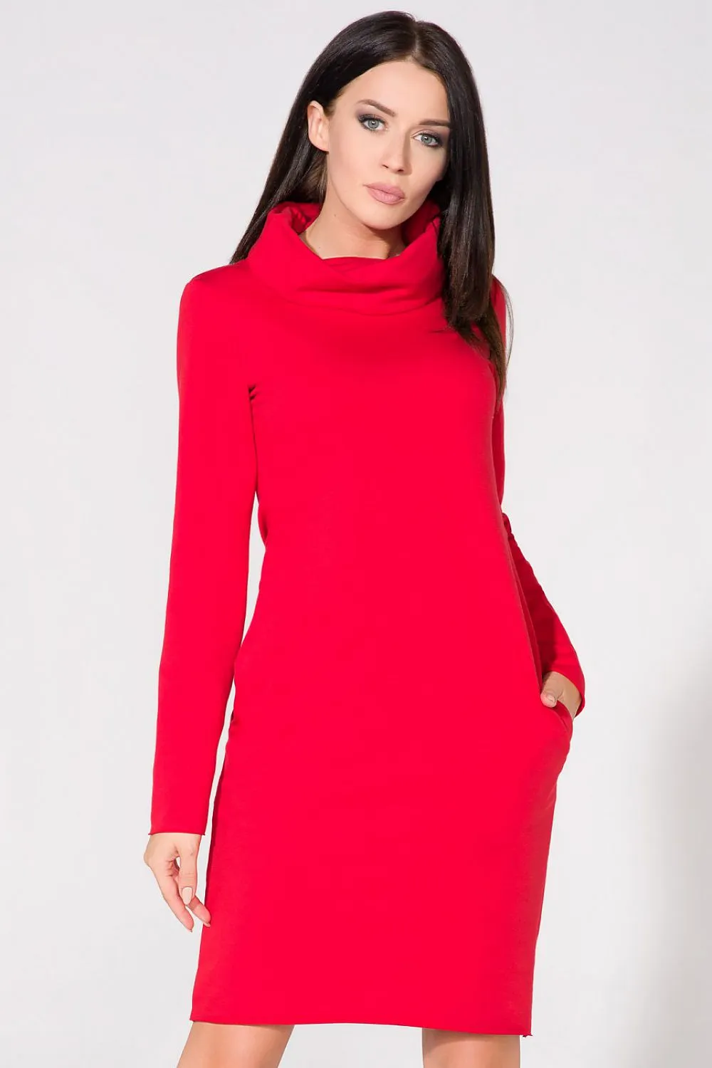 Chic Knit Chimney Dress