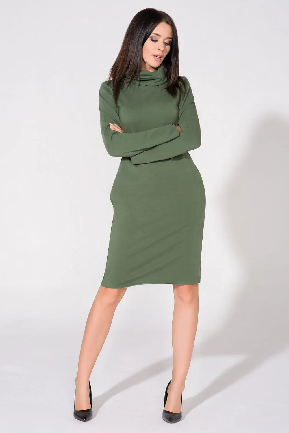 Chic Knit Chimney Dress