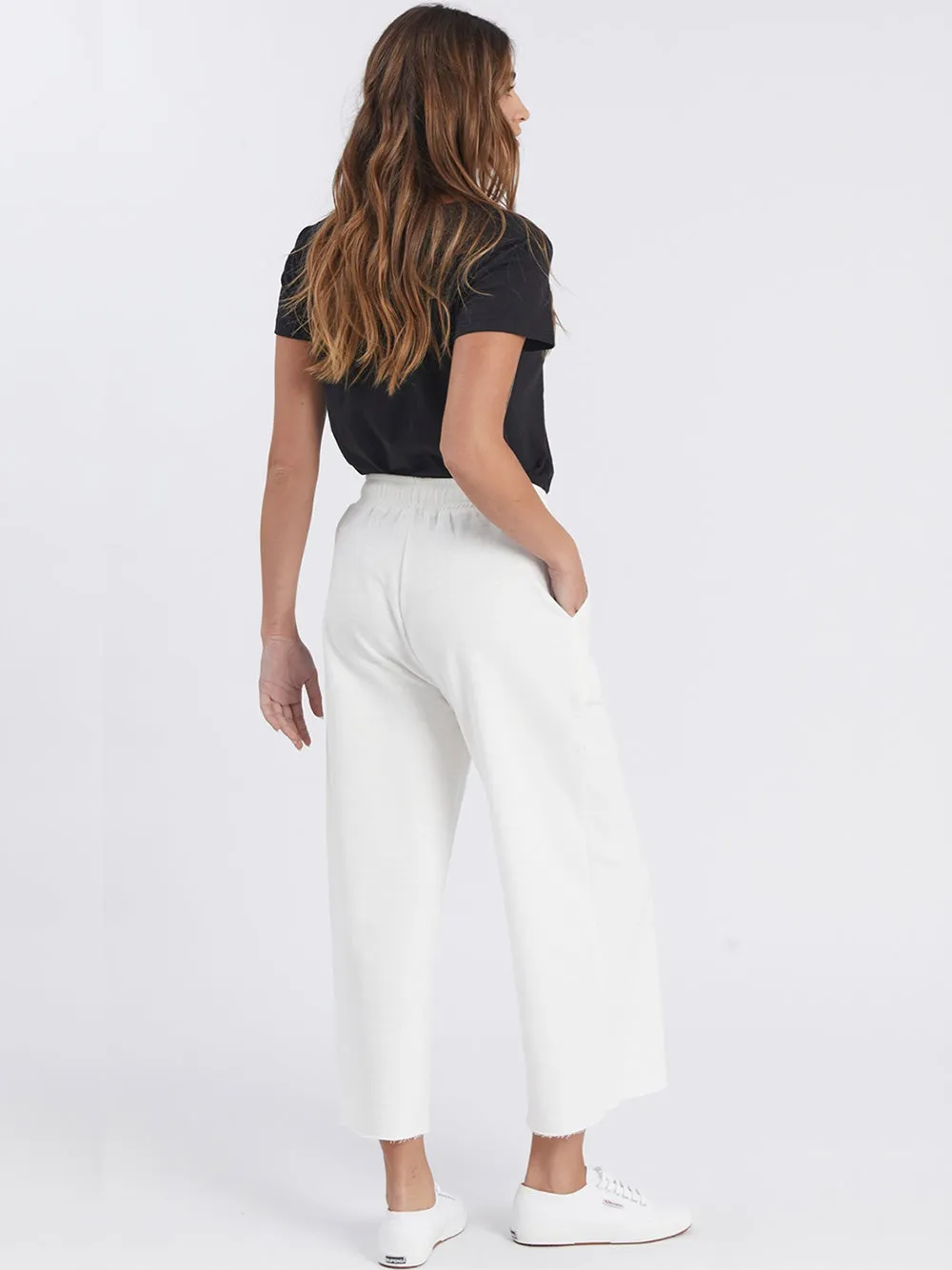 Chloe Track Pant - WHITE