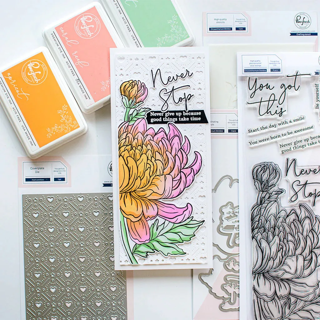 Chrysanthemum Slimline Stamp
