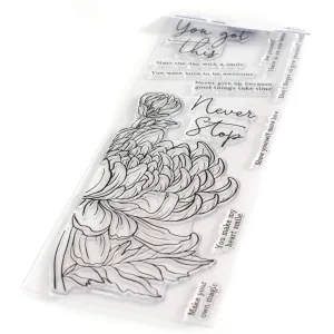 Chrysanthemum Slimline Stamp