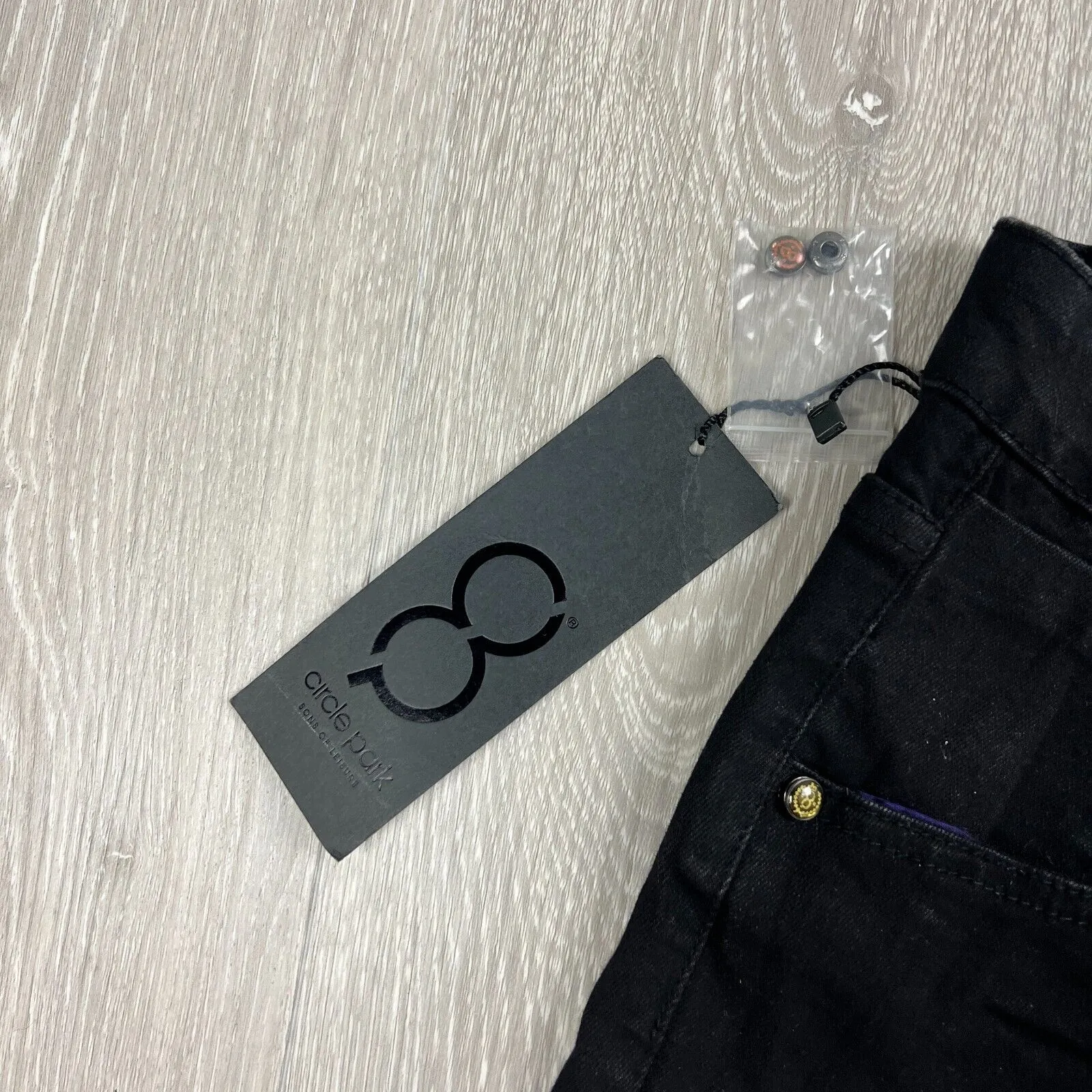 Circle Park Denim Slim Fit Black Skinny Jeans Size 28/30