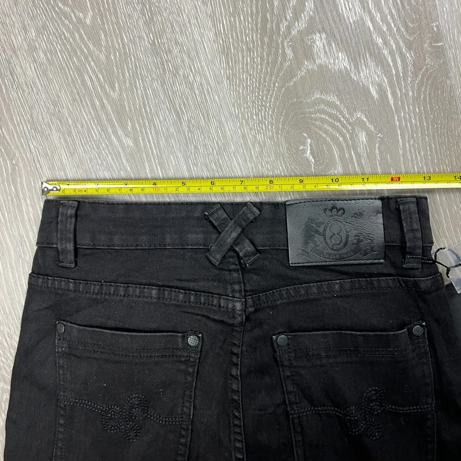Circle Park Denim Slim Fit Black Skinny Jeans Size 28/30
