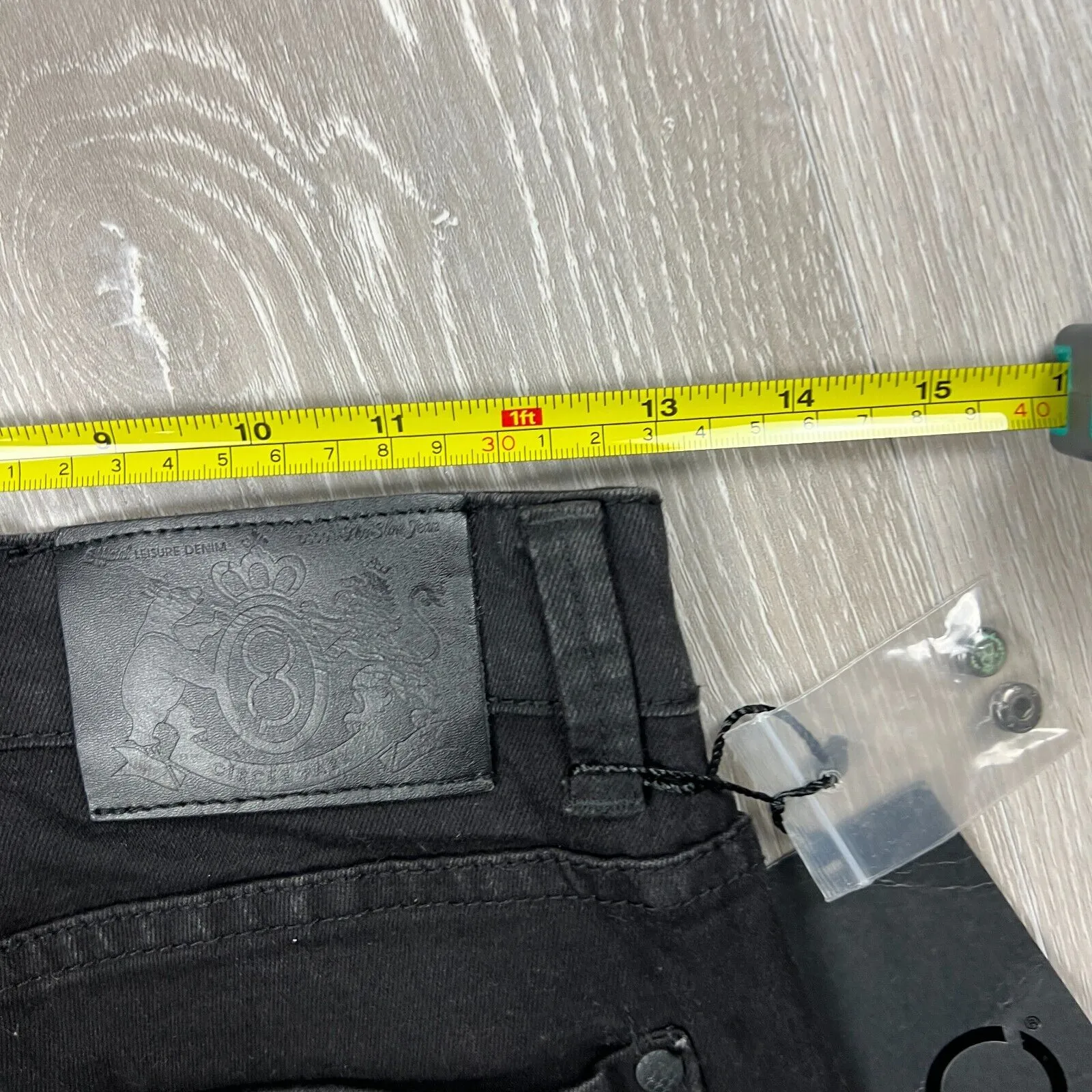 Circle Park Denim Slim Fit Black Skinny Jeans Size 28/30